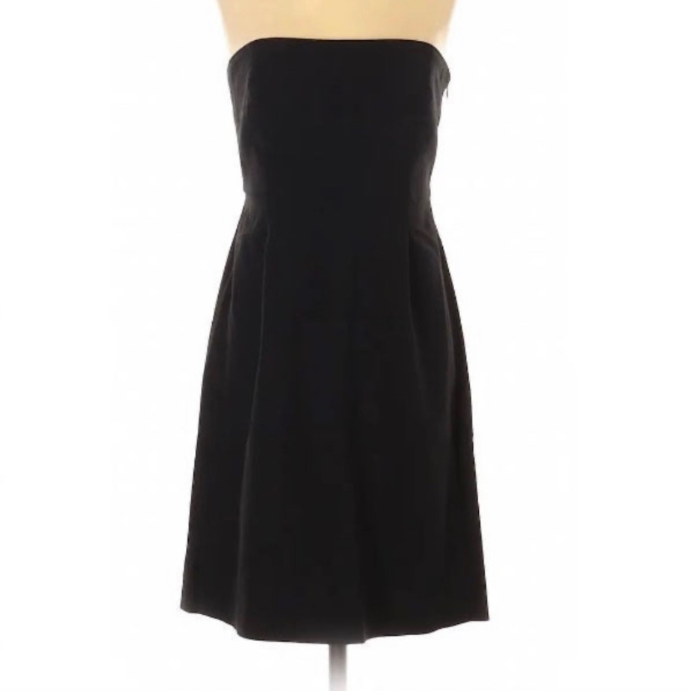 Theory Hallenie Black Strapless Mini Dress woman’s 12 new with tags retail $295